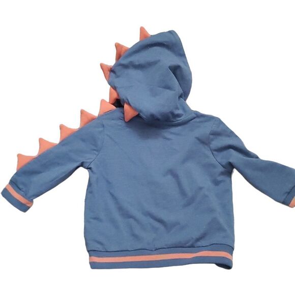 CAT & JACK Dinosaur Hoodie- Size 3/6 Months - Picture 4 of 4